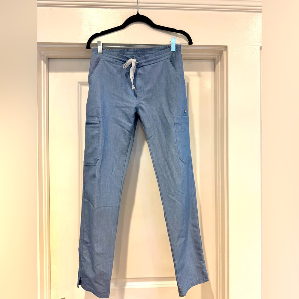 Denim Blue Figs Scrub Pants XS Regular